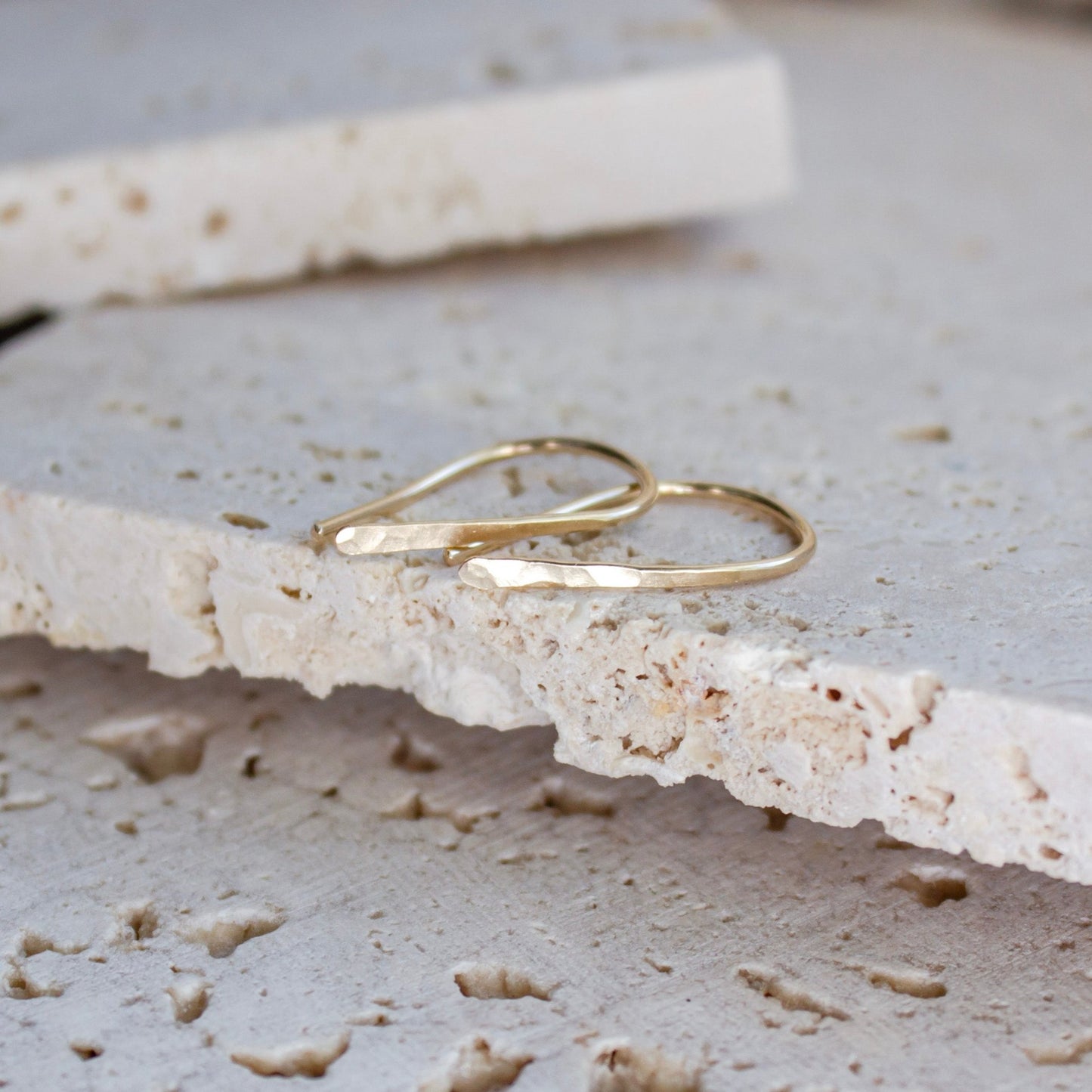 Hammered Arc Earrings