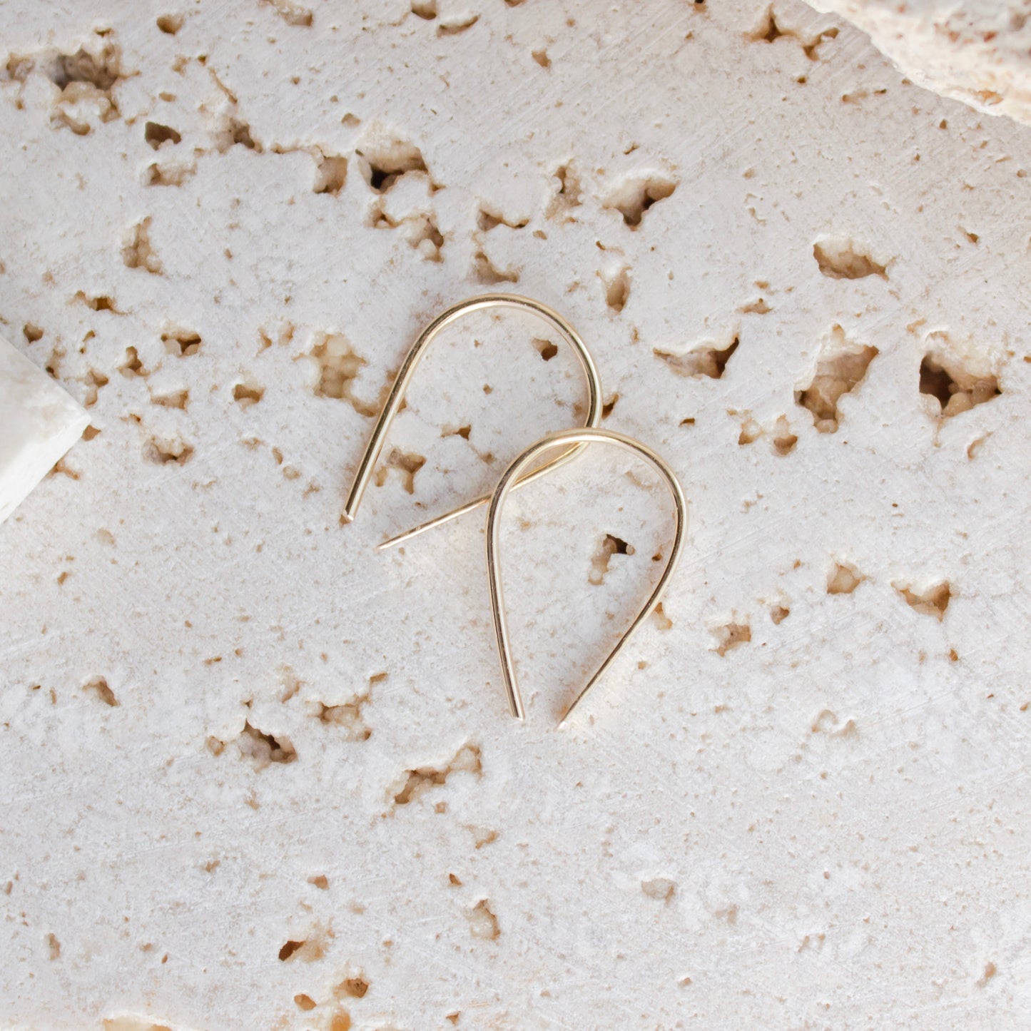 Hammered Arc Earrings