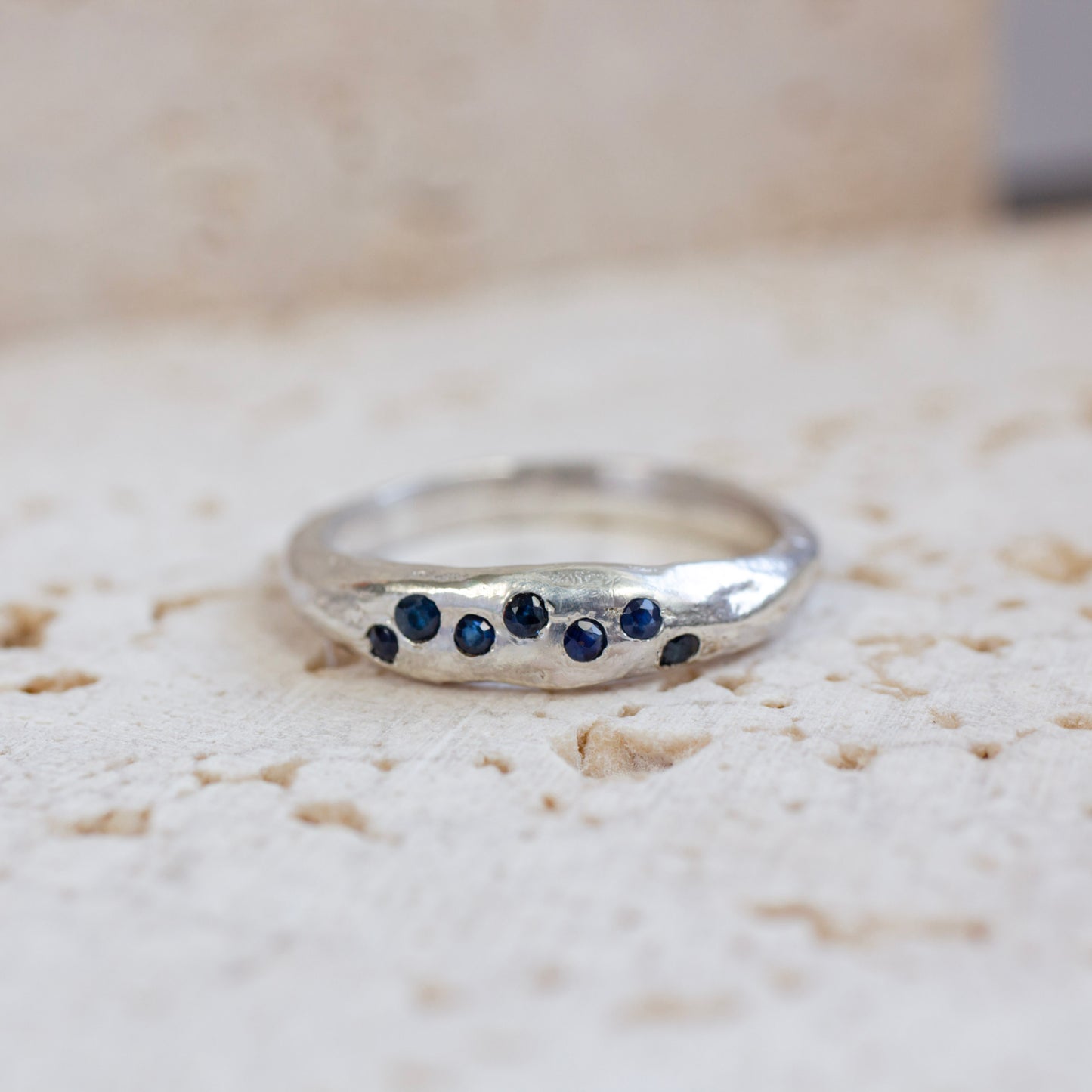 Sapphire Confetti Ring