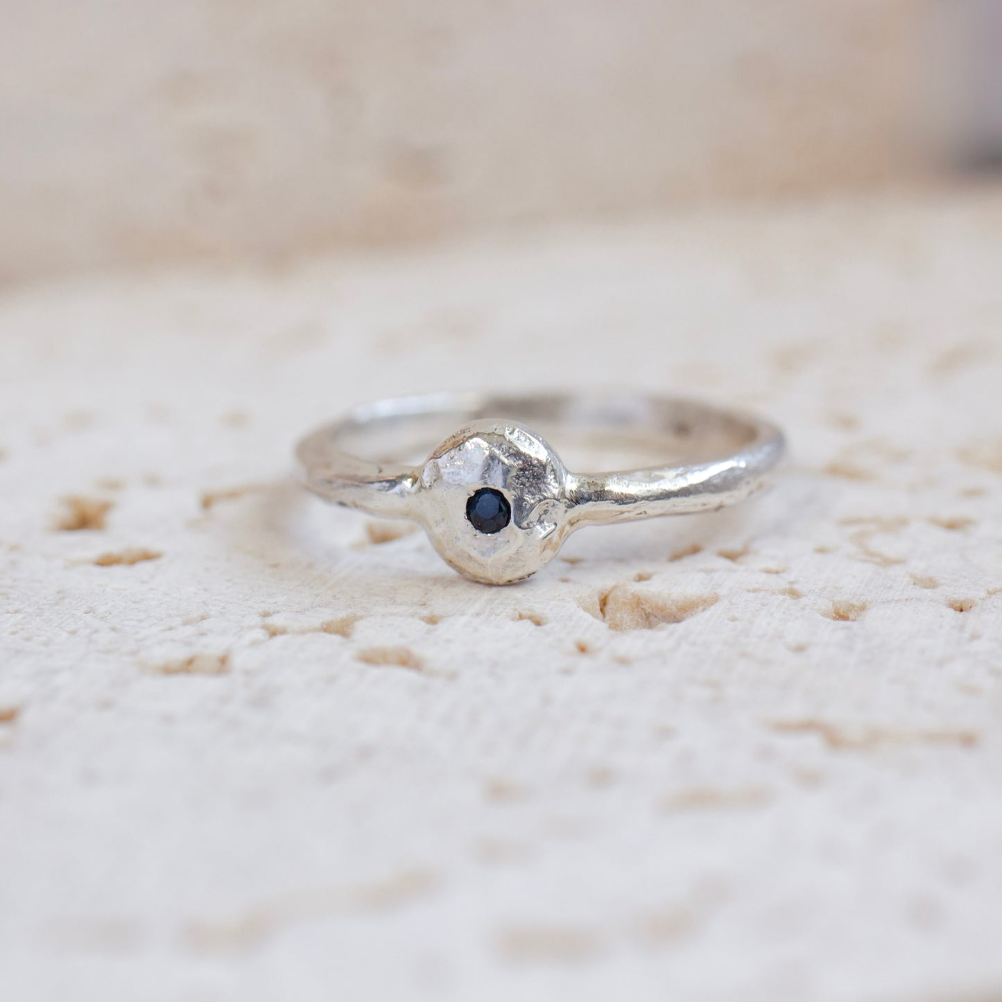 Sapphire Pebble Ring